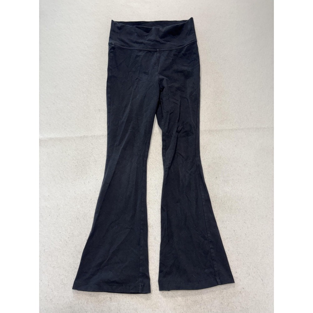 Old Navy Leggings Womens Medium Black Bootcut Foldover Waist Yoga Stretch Pants